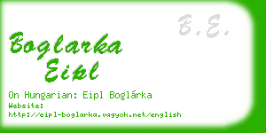 boglarka eipl business card